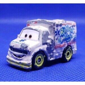 Disney Pixar Mattel Chomp & Chase Dr. Damage Rambulance Diecast 1.5" MINI Racer.